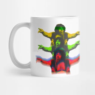 Green Yellow and Red Albano Mug